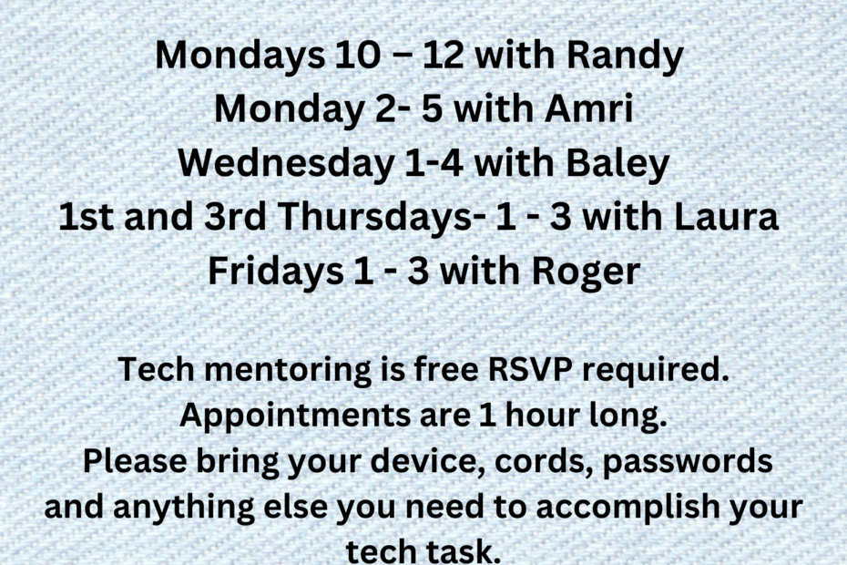 tech mentoring