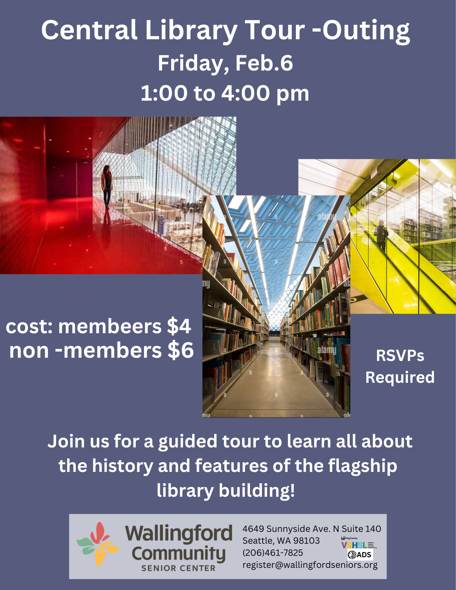 Central Library Tour -Outing, Feb. 6 2026 – Wallingford Community ...